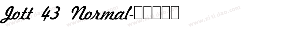 Jott 43 Normal字体转换